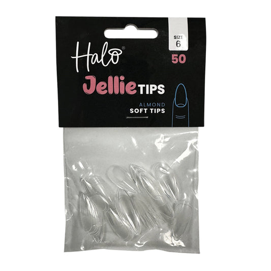 Halo Jellie Almond Size 6 Nail Tips x 50
