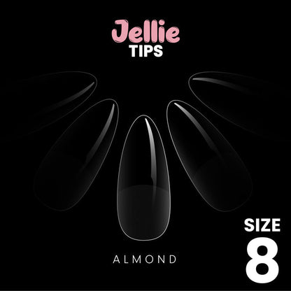 Halo Jellie Almond Size 8 Nail Tips x 50