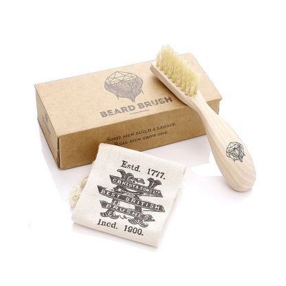 Kent Wooden Right Handed Beard Brush