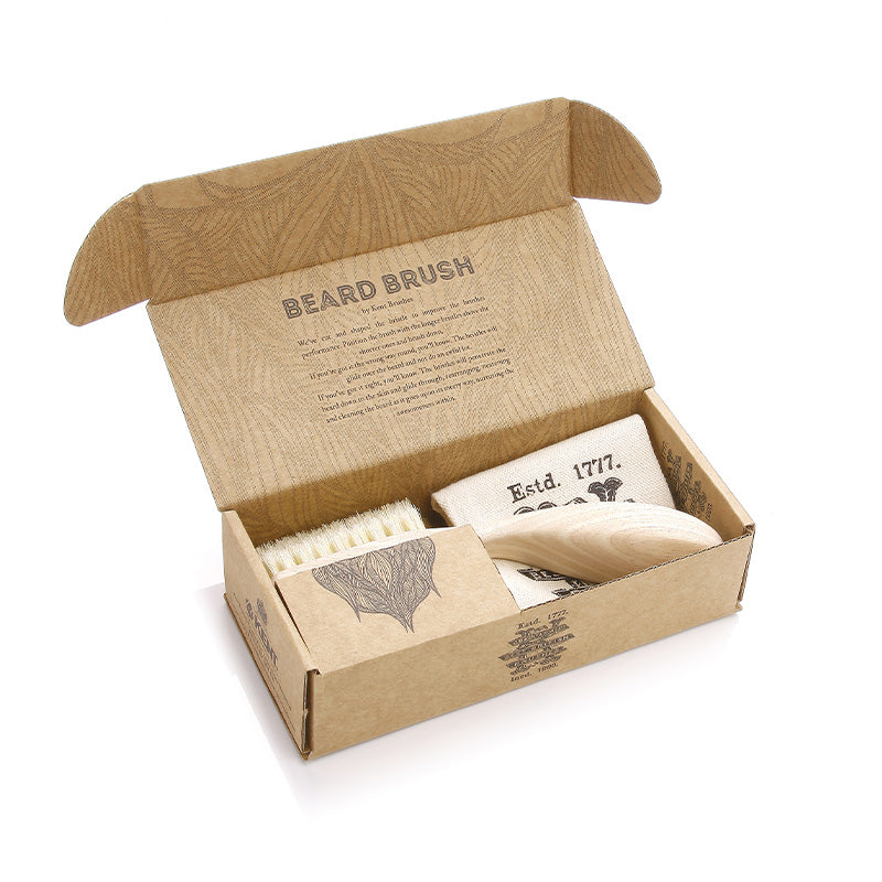 Kent Wooden Right Handed Beard Brush