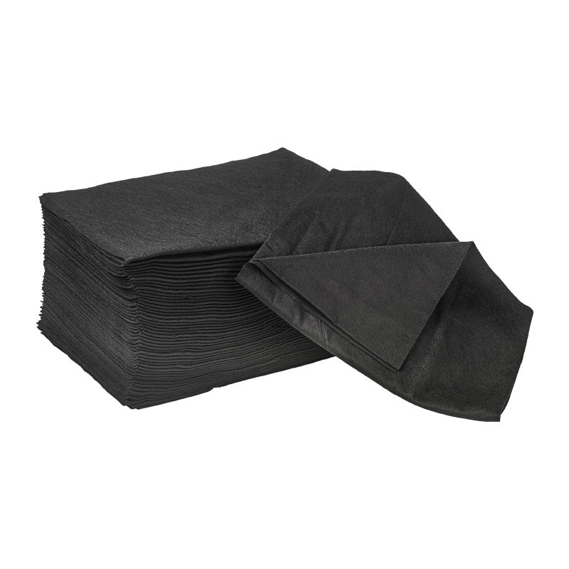 Hair Tools Disposable Salon Towels Black Pack of 50
