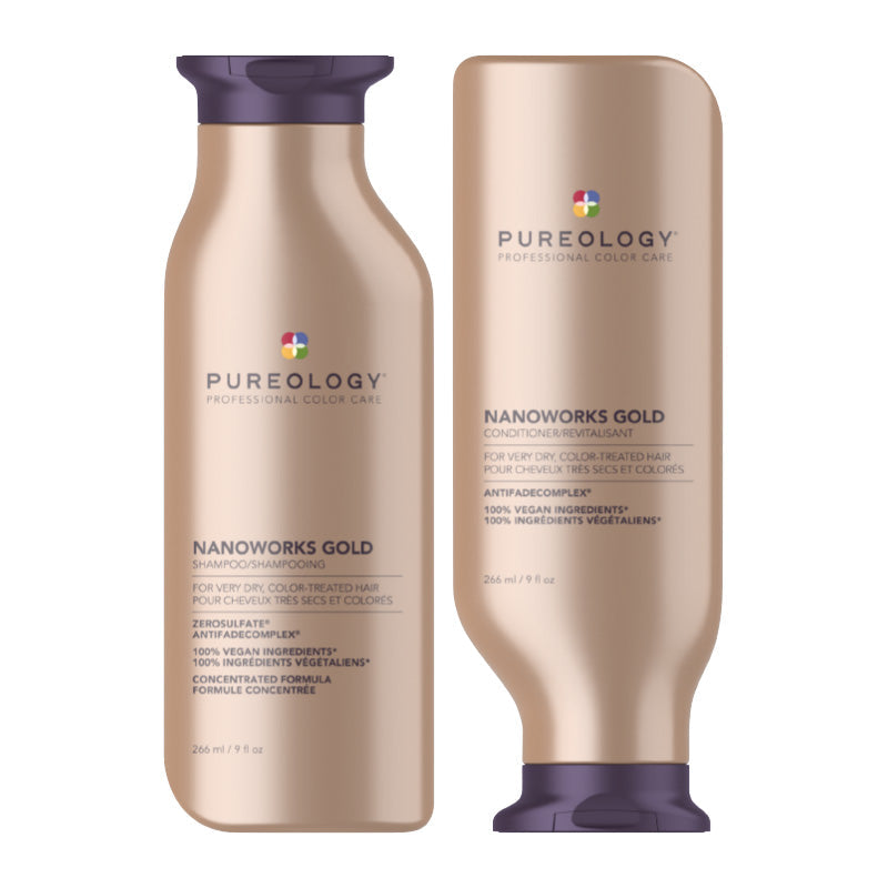 Pureology Nanoworks Gold Shampoo & Conditioner 266ml