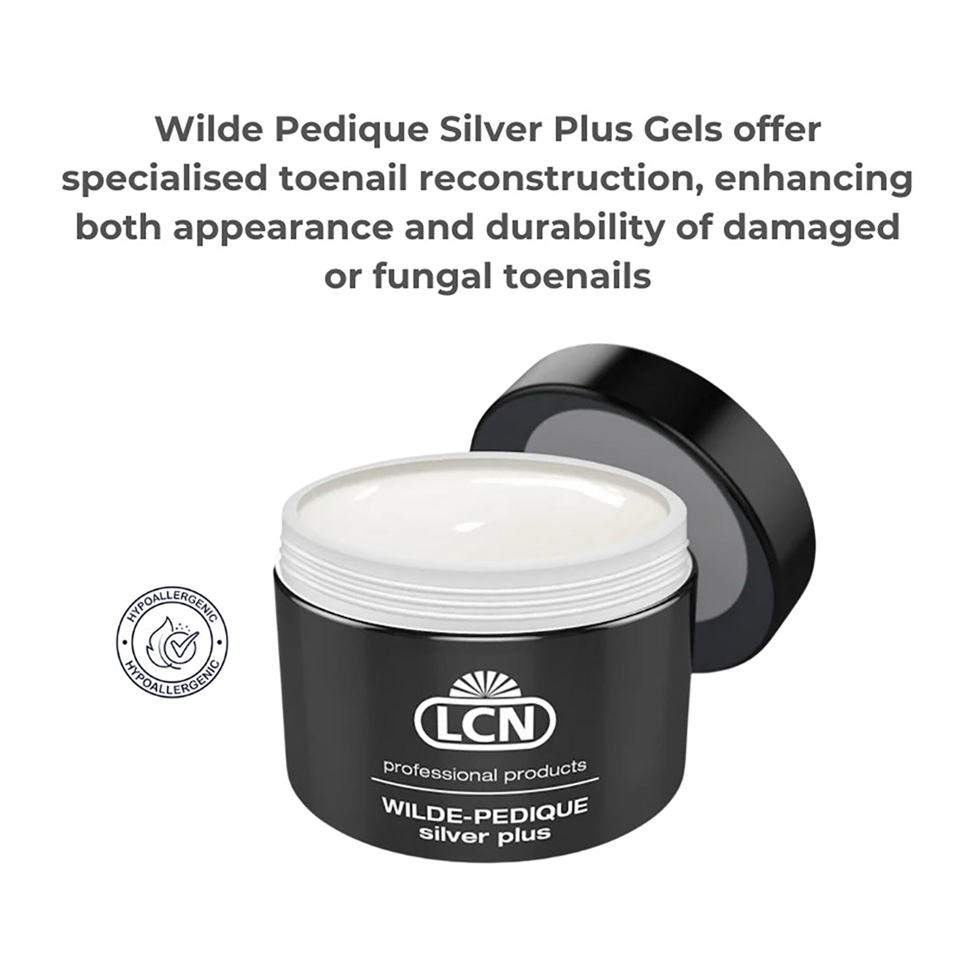 LCN Wilde Pedique Silver Plus Pink 10ml
