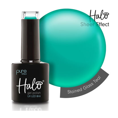 Halo Hema Free Gel Polish Teal 8ml Stained Glass Collection
