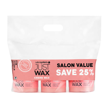 Just Wax Crème Wax Value Pack 450g x3
