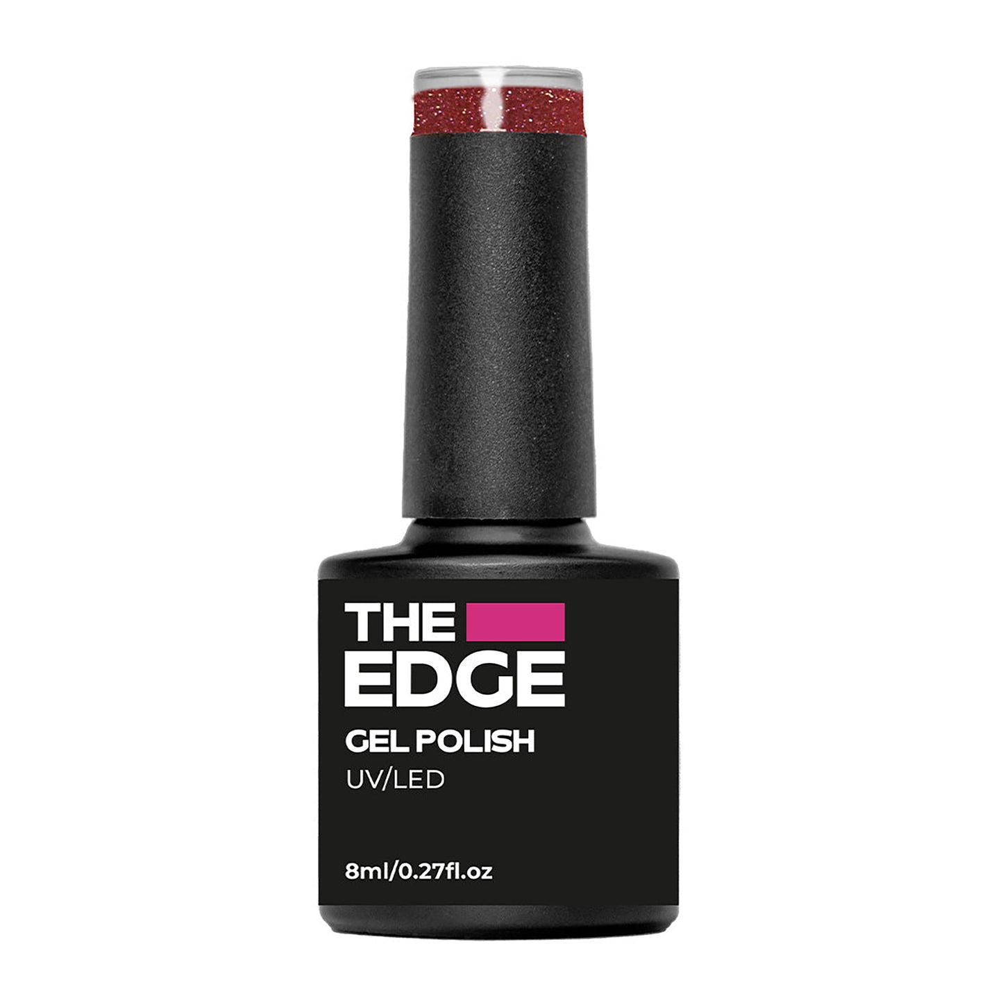 The Edge The Rustic Red Glitter Gel Polish 8ml