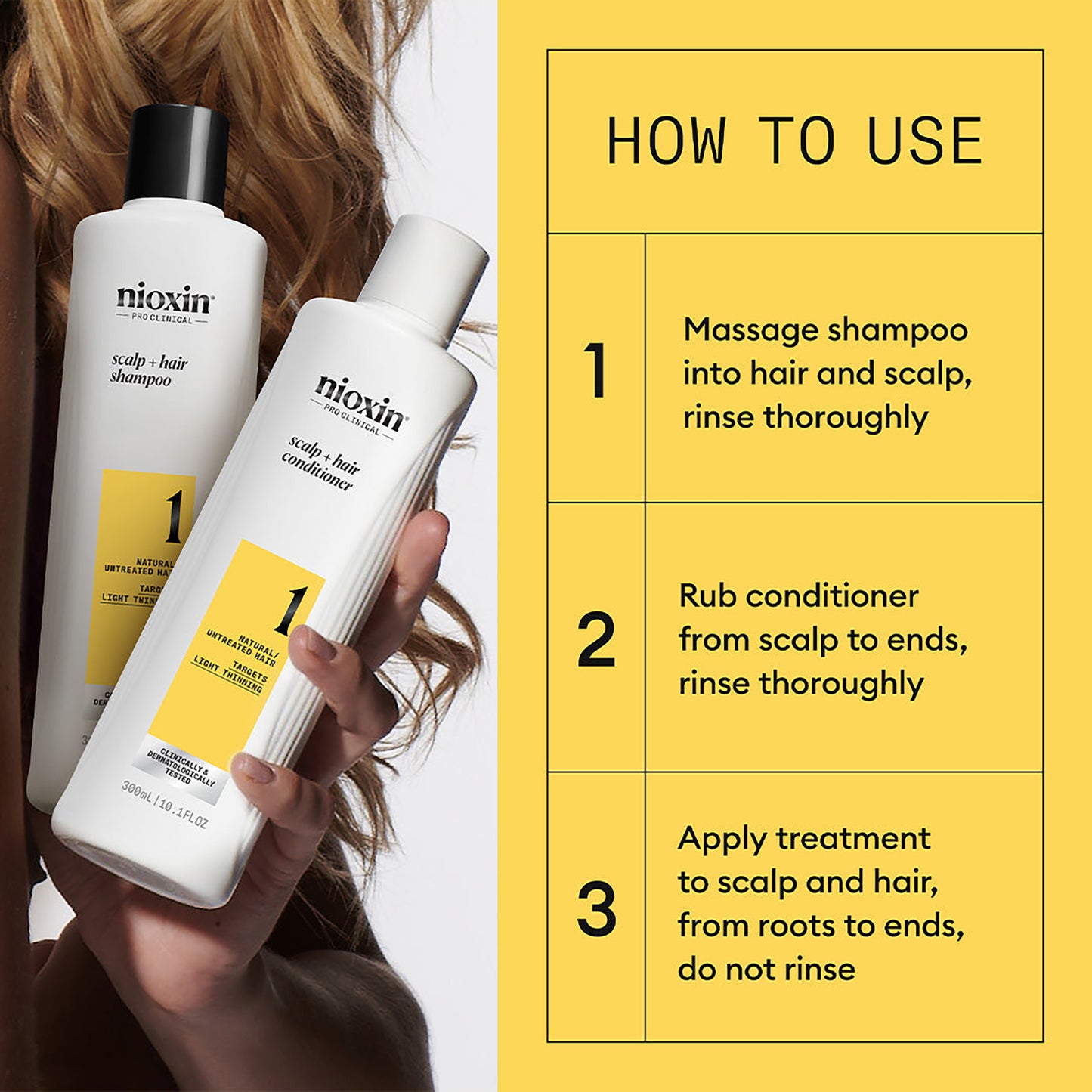 Nioxin Scalp + Hair System 1 Shampoo 1000ml