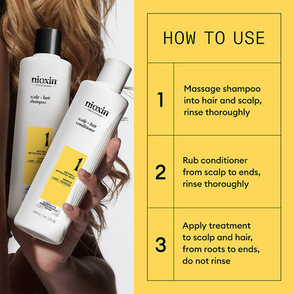 Nioxin Scalp + Hair System 1 Shampoo 1000ml