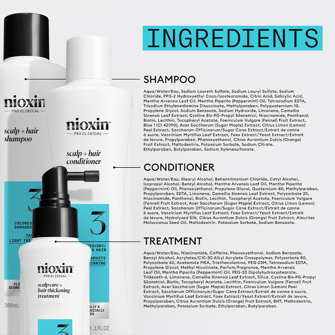 Nioxin Scalp + Hair System 3 Trial Kit