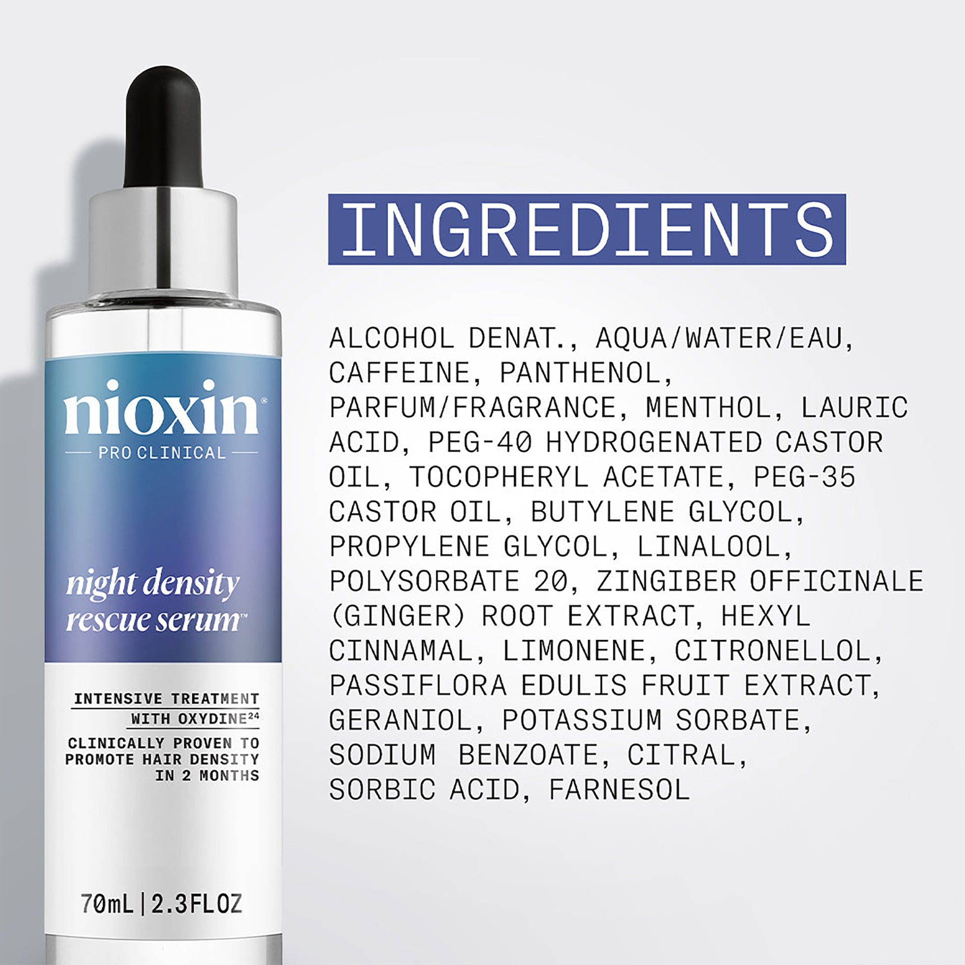 Nioxin Night Density Rescue Serum 70ml