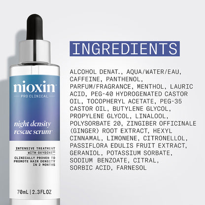 Nioxin Night Density Rescue Serum 70ml