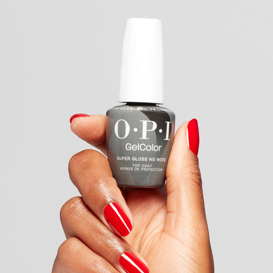 OPI GelColor Hema Free Gel Polish Super Gloss No-Wipe Top Coat 15ml