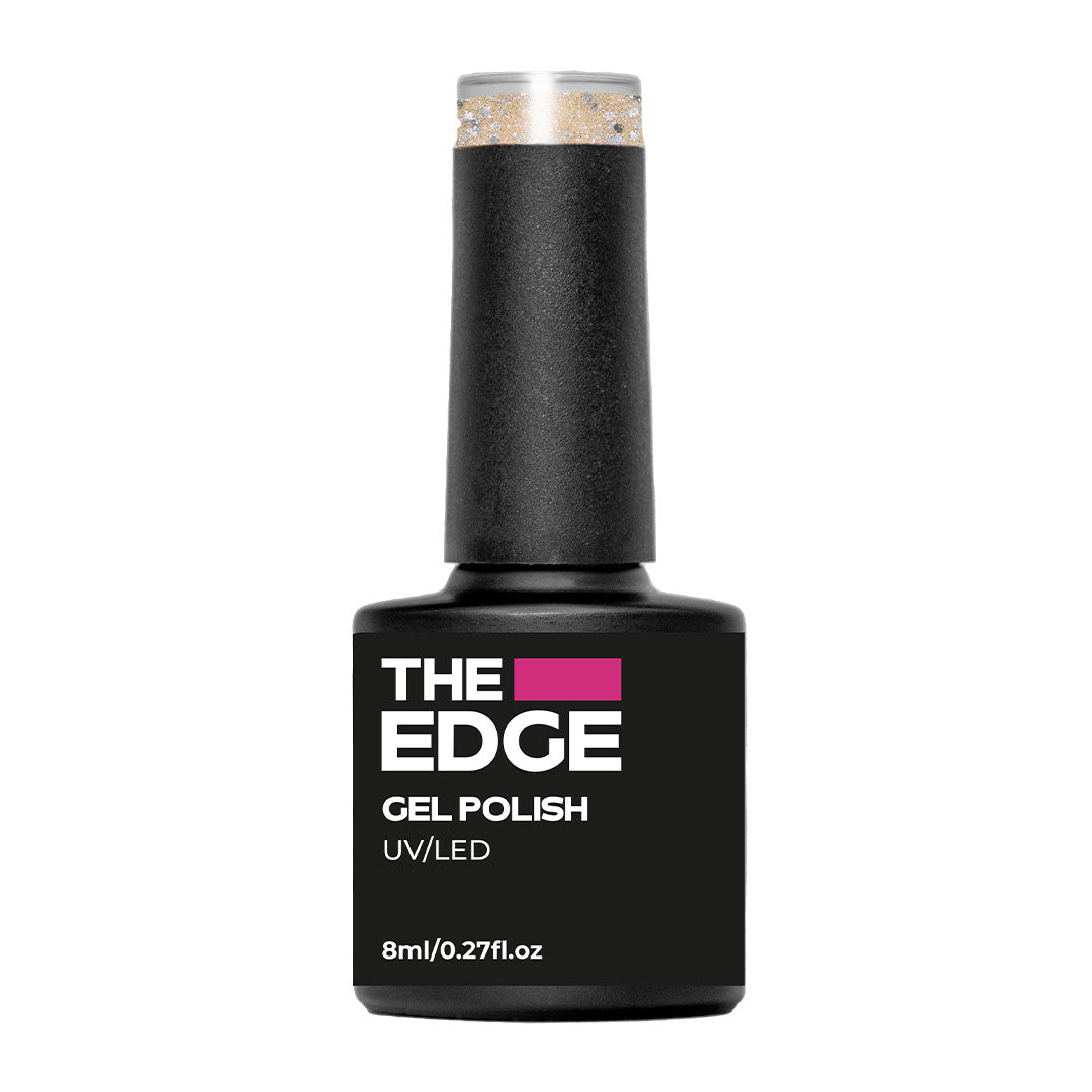 The Edge The Beige Gold Glitter Gel Polish 8ml