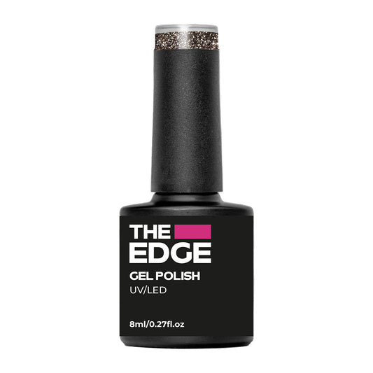 The Edge The Gold & Black Glitter Gel Polish 8ml