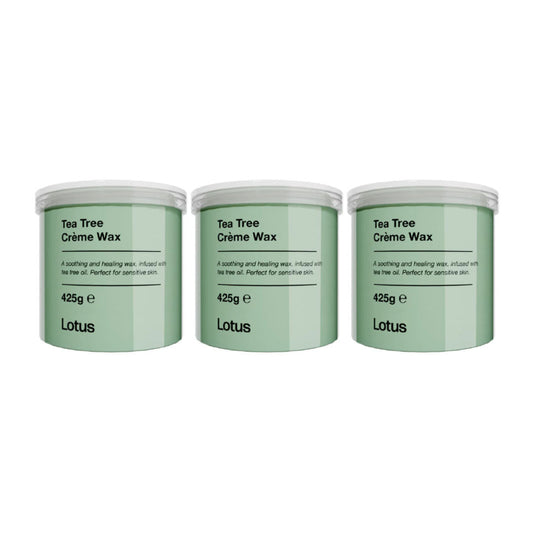 Lotus Tea Tree Creme Wax 425g Value Trio Bundle