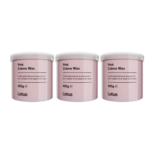 Lotus Pink Creme Wax 425g Value Trio Bundle