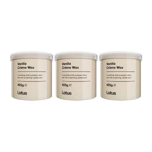 Lotus Vanilla Creme Wax 425g Value Trio Bundle