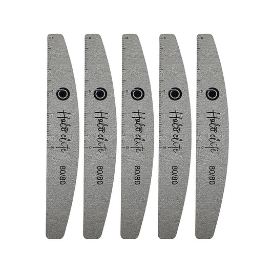 Halo Elite Half-Moon Zebra Files 80/80 5 Pack