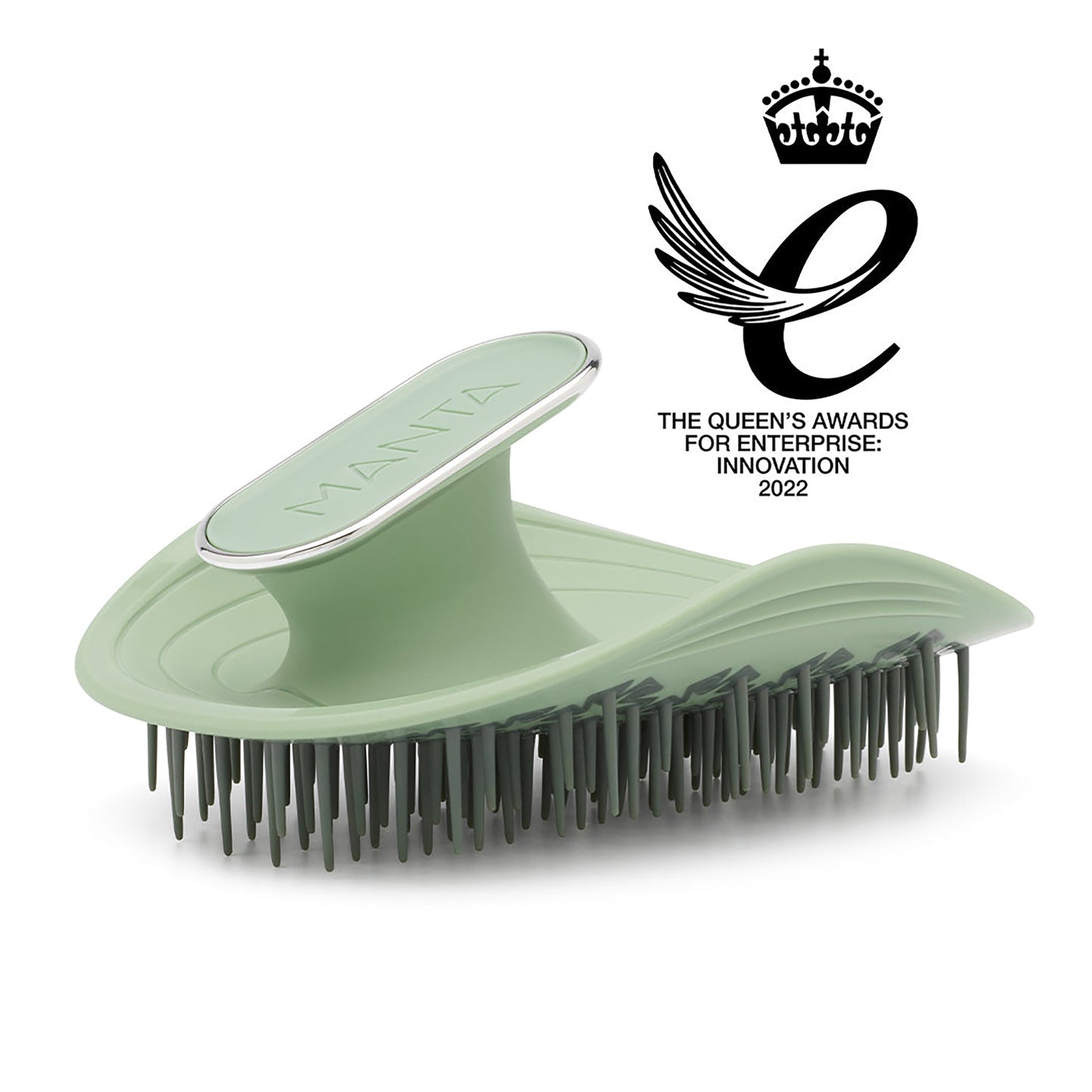 Manta Hair Brush Serene Green