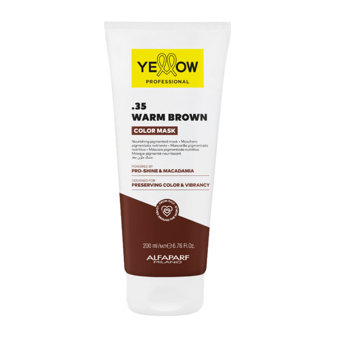 Yellow Professional Color Mask .35 Warm Brown 200ml