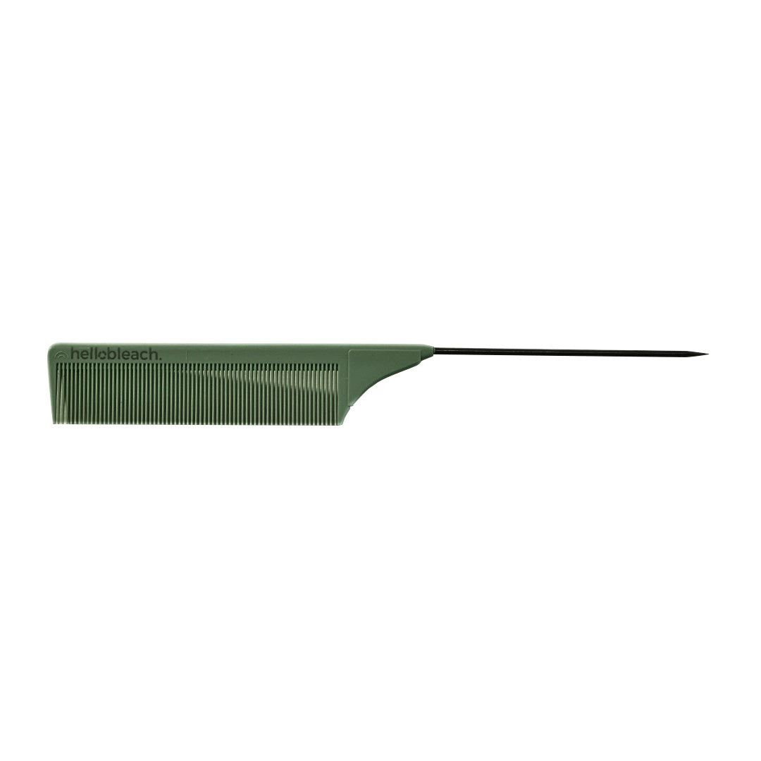 Hello Bleach Tail Comb with Stainless Steel Tip Forest