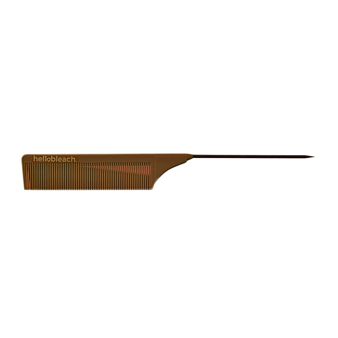 Hello Bleach Tail Comb with Stainless Steel Tip Clay