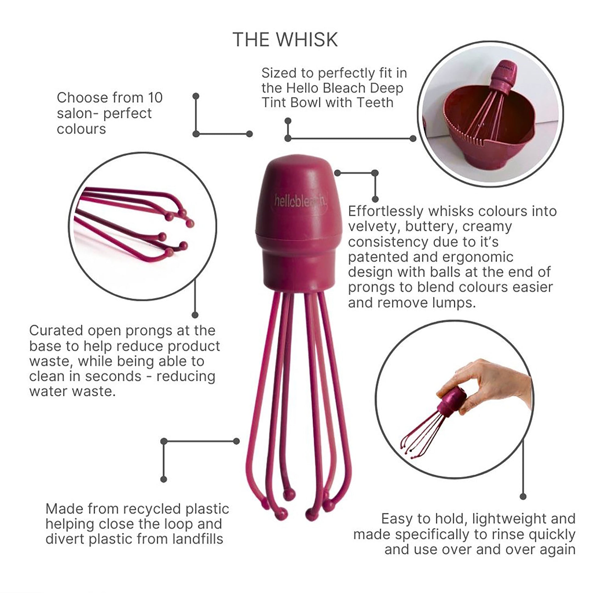 Hello Bleach The Whisk Pink Pop