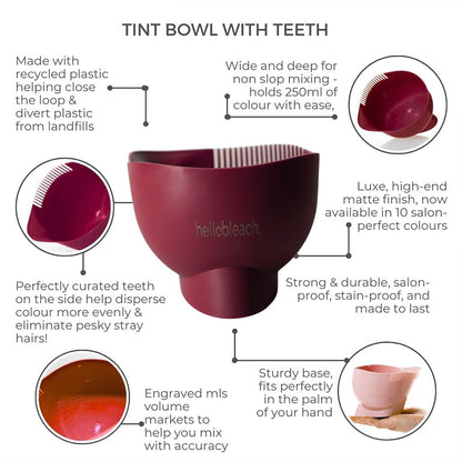 Hello Bleach Deep Tint Bowl With Teeth Coral