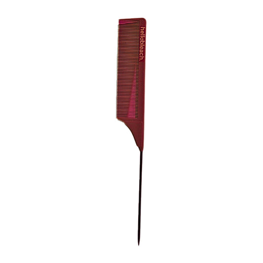 Hello Bleach Tail Comb with Stainless Steel Tip Burgundy