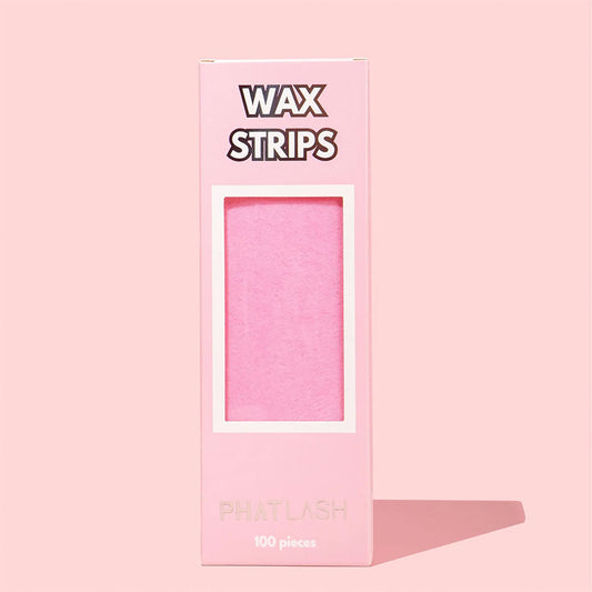 Phat Lash Pink Paper Wax Strips x100