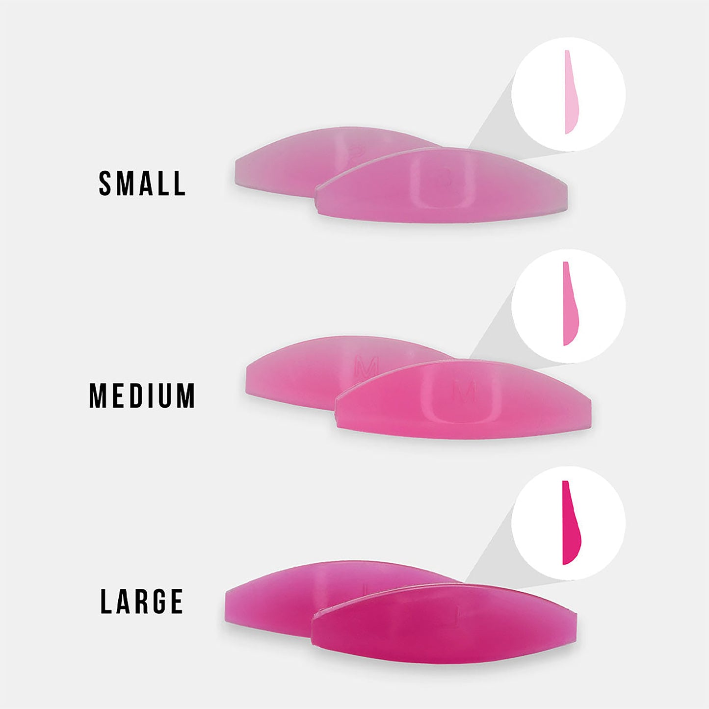 LashBase Lifted. Teardrop Shields - Large