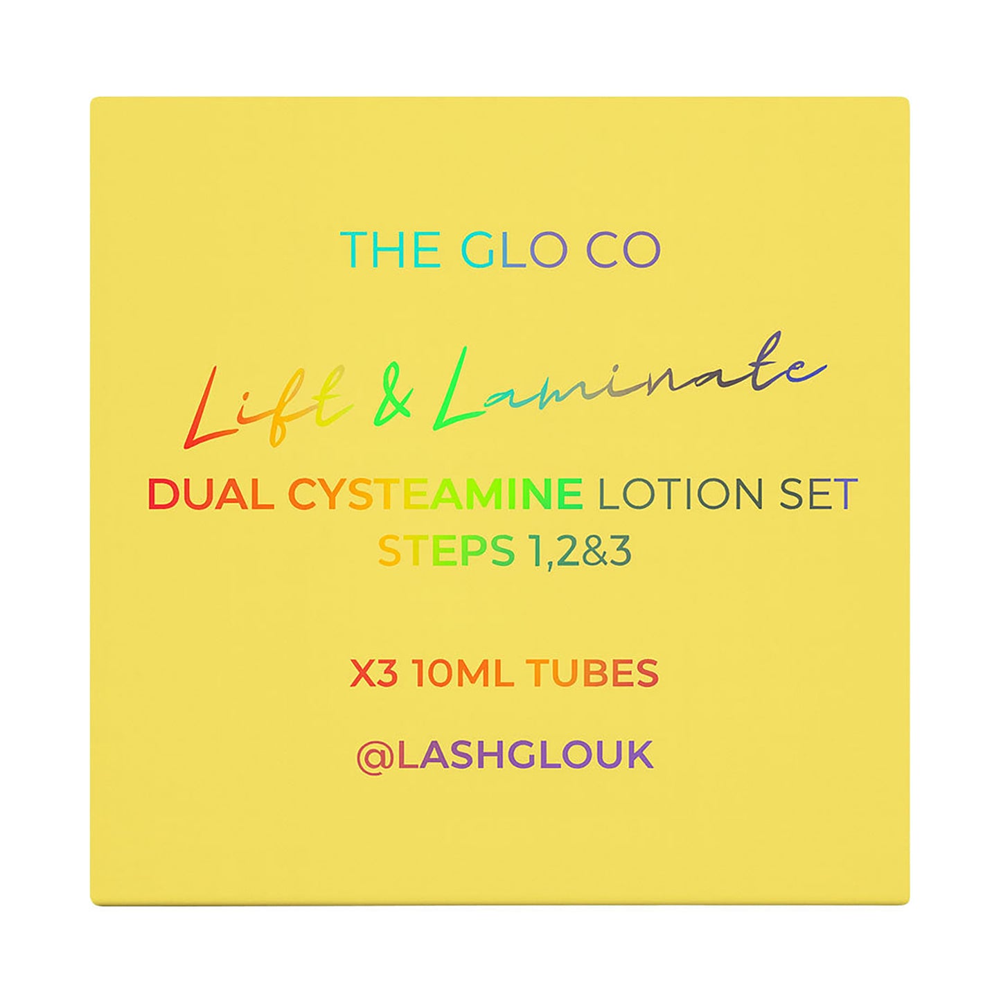 The Glo Co Lift & Laminate Dual Cysteamine Lotion Set Steps 1,2 &3 10ml