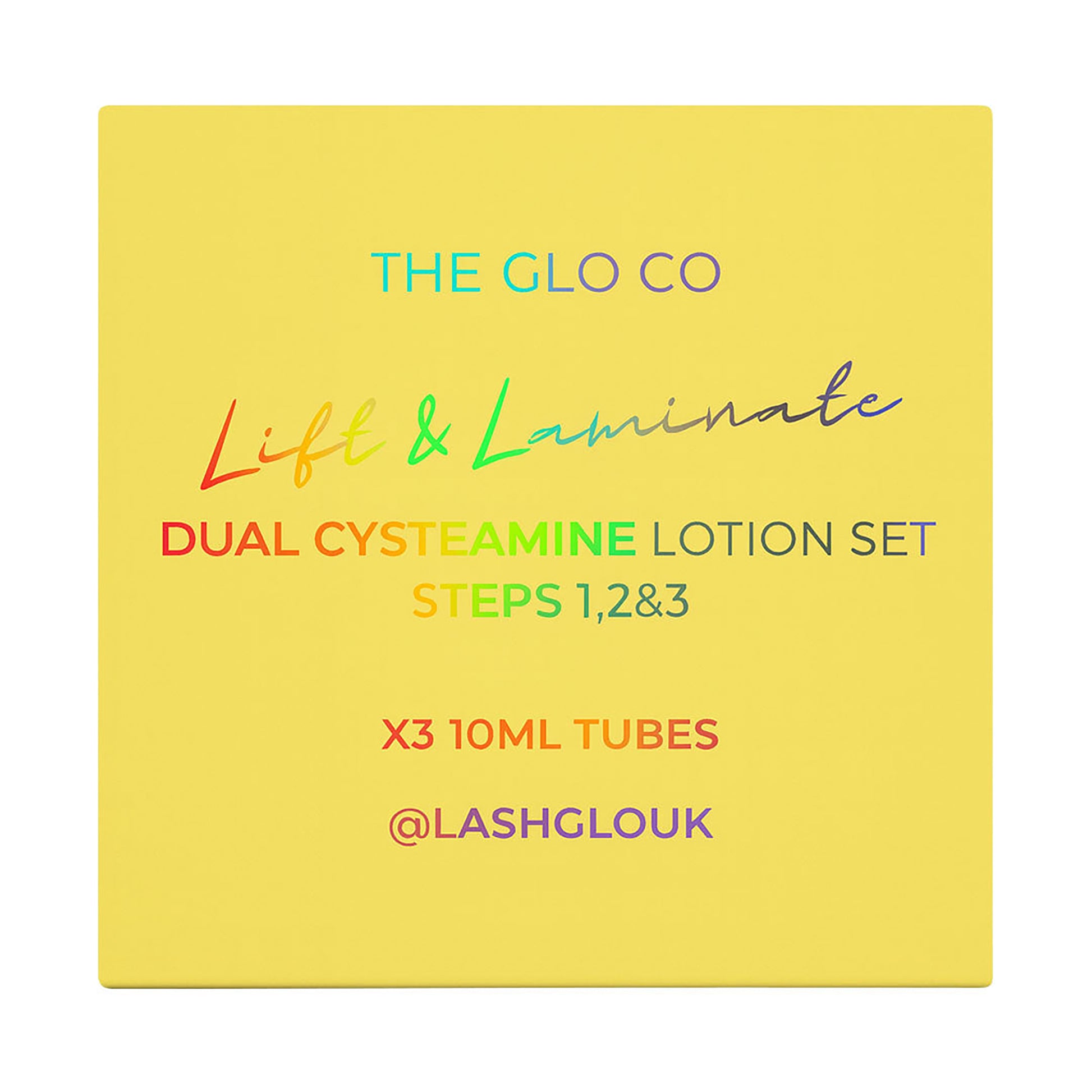 The Glo Co Lift & Laminate Dual Cysteamine Lotion Set Steps 1,2 &3 10ml