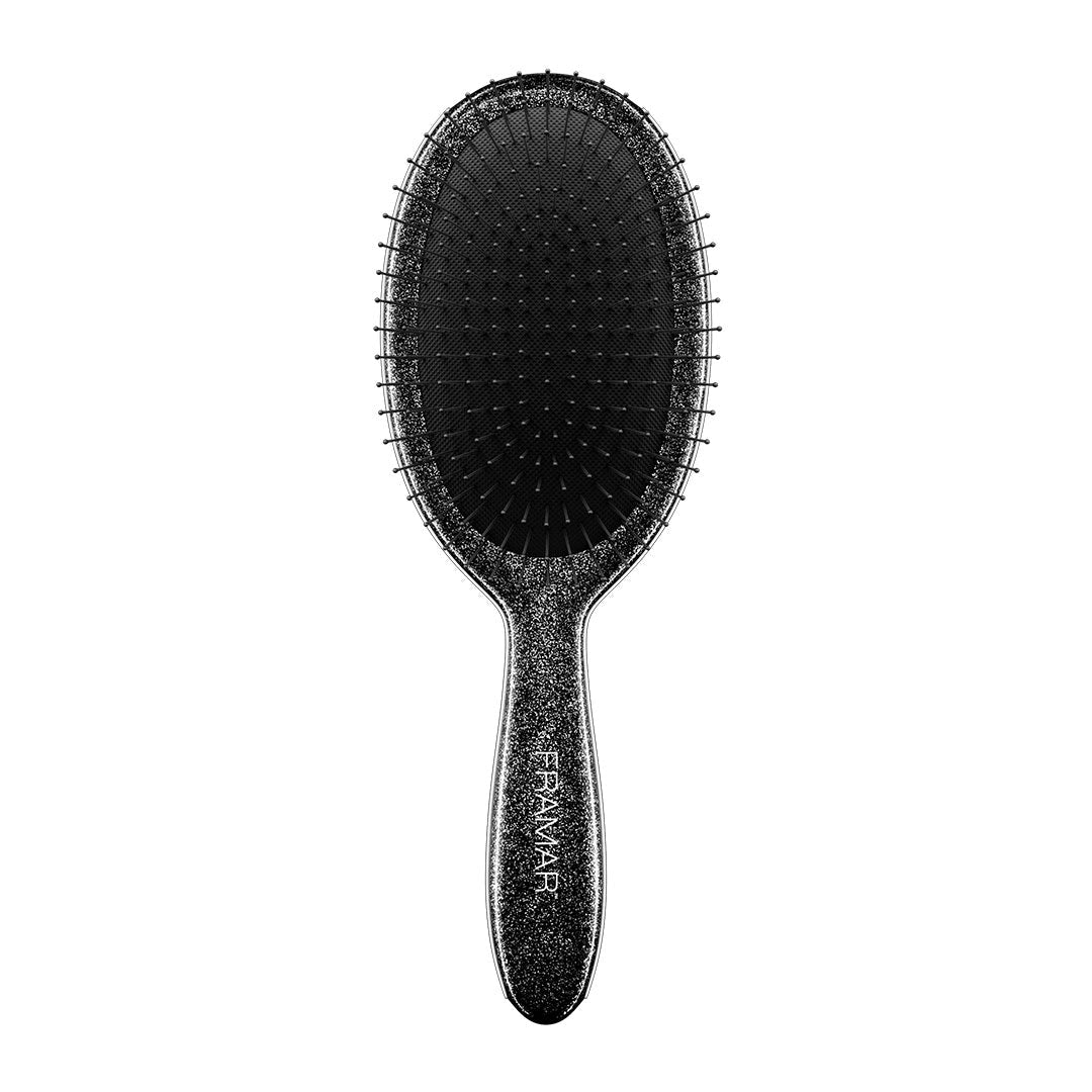 Framar Detangle Brush Glitter Black