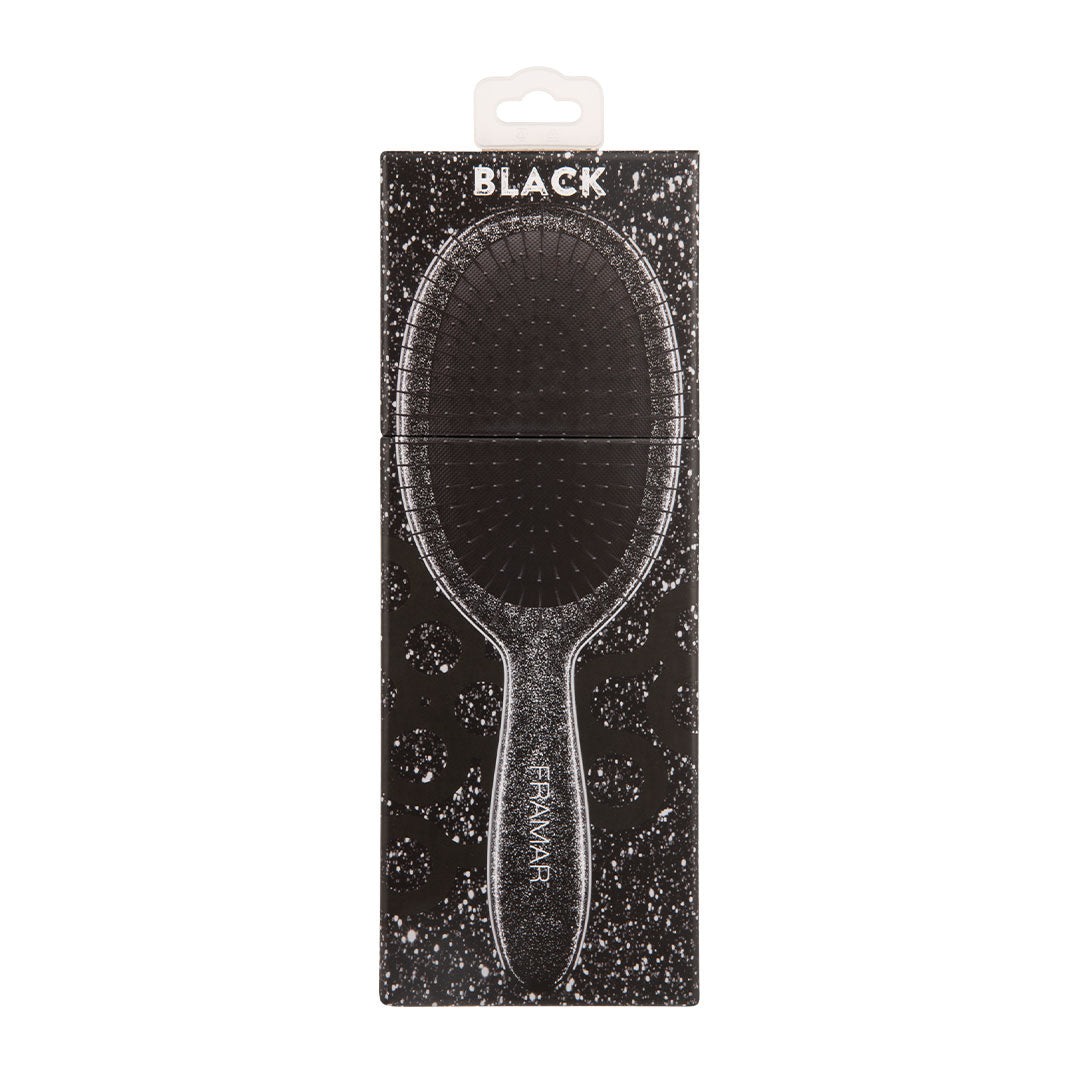 Framar Detangle Brush Glitter Black