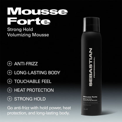 Sebastian Professional Mousse Forte Strong Hold Volumising Mousse 200ml