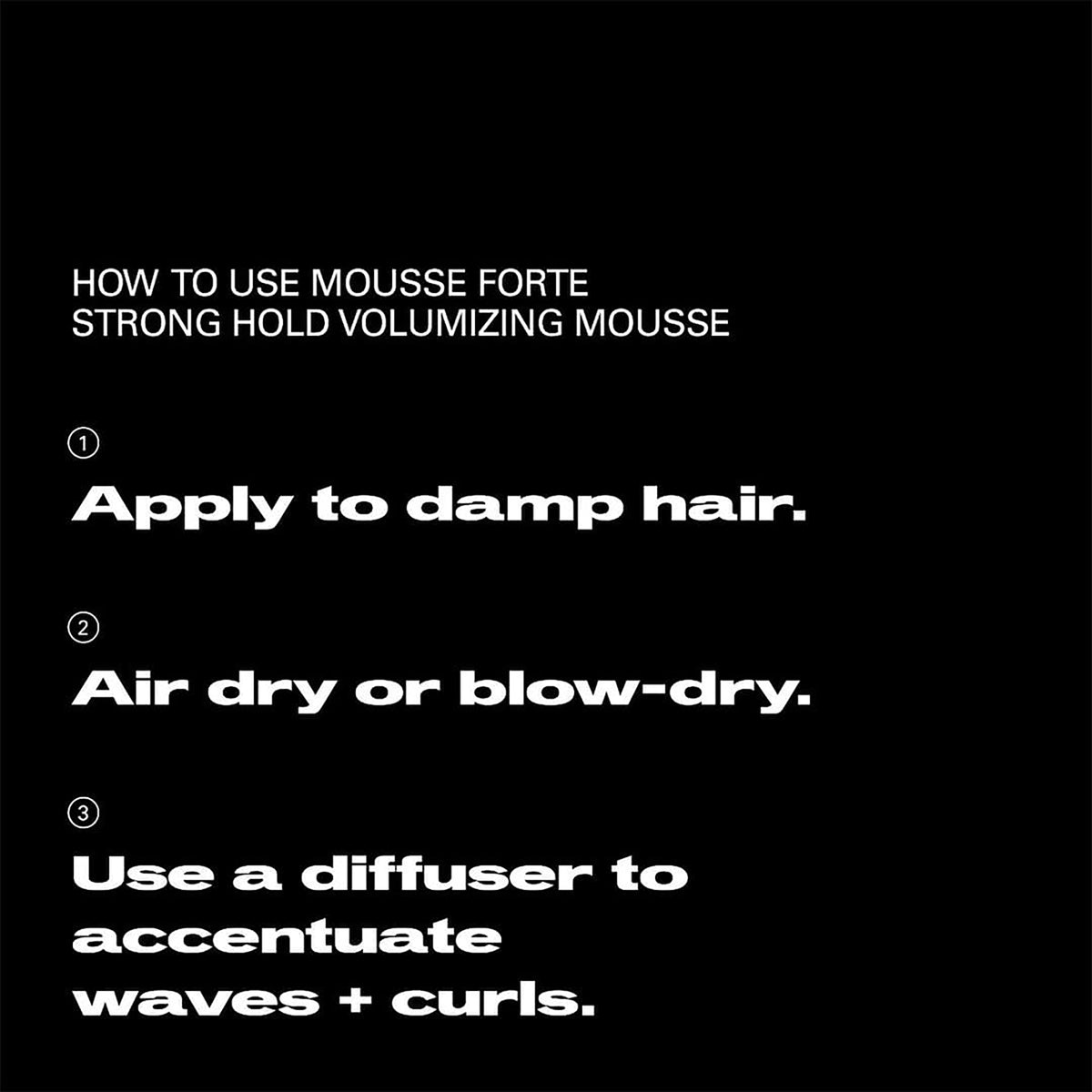 Sebastian Professional Mousse Forte Strong Hold Volumising Mousse 200ml