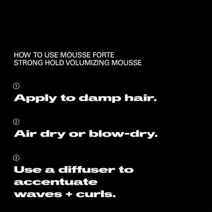 Sebastian Professional Mousse Forte Strong Hold Volumising Mousse 200ml