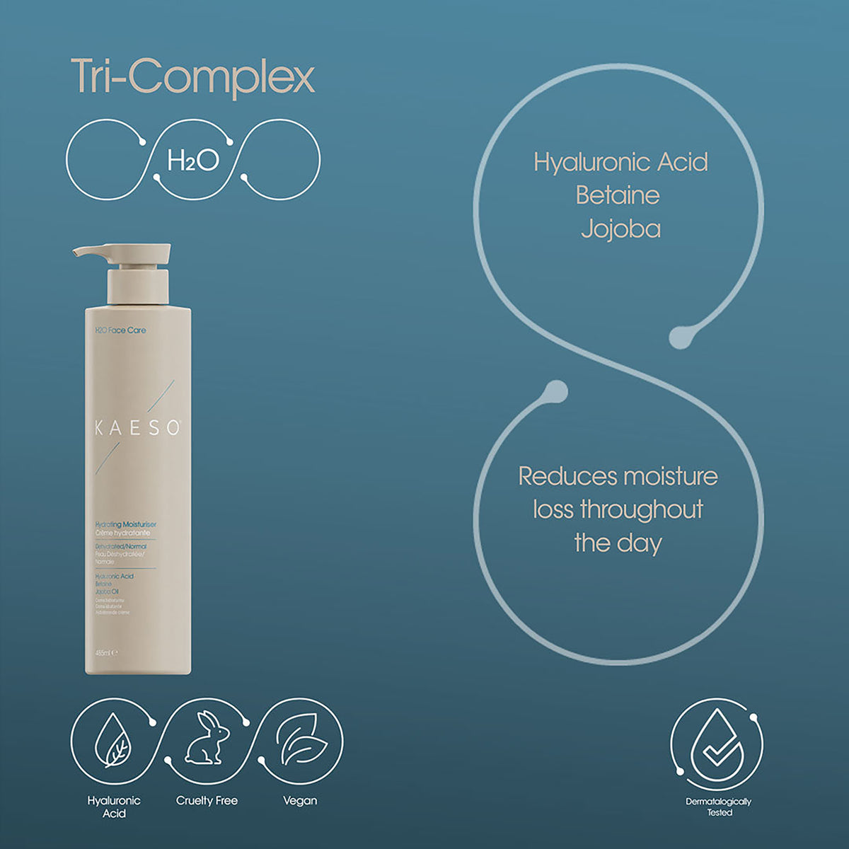 KAESO H20 Hydrating Moisturiser 485ml