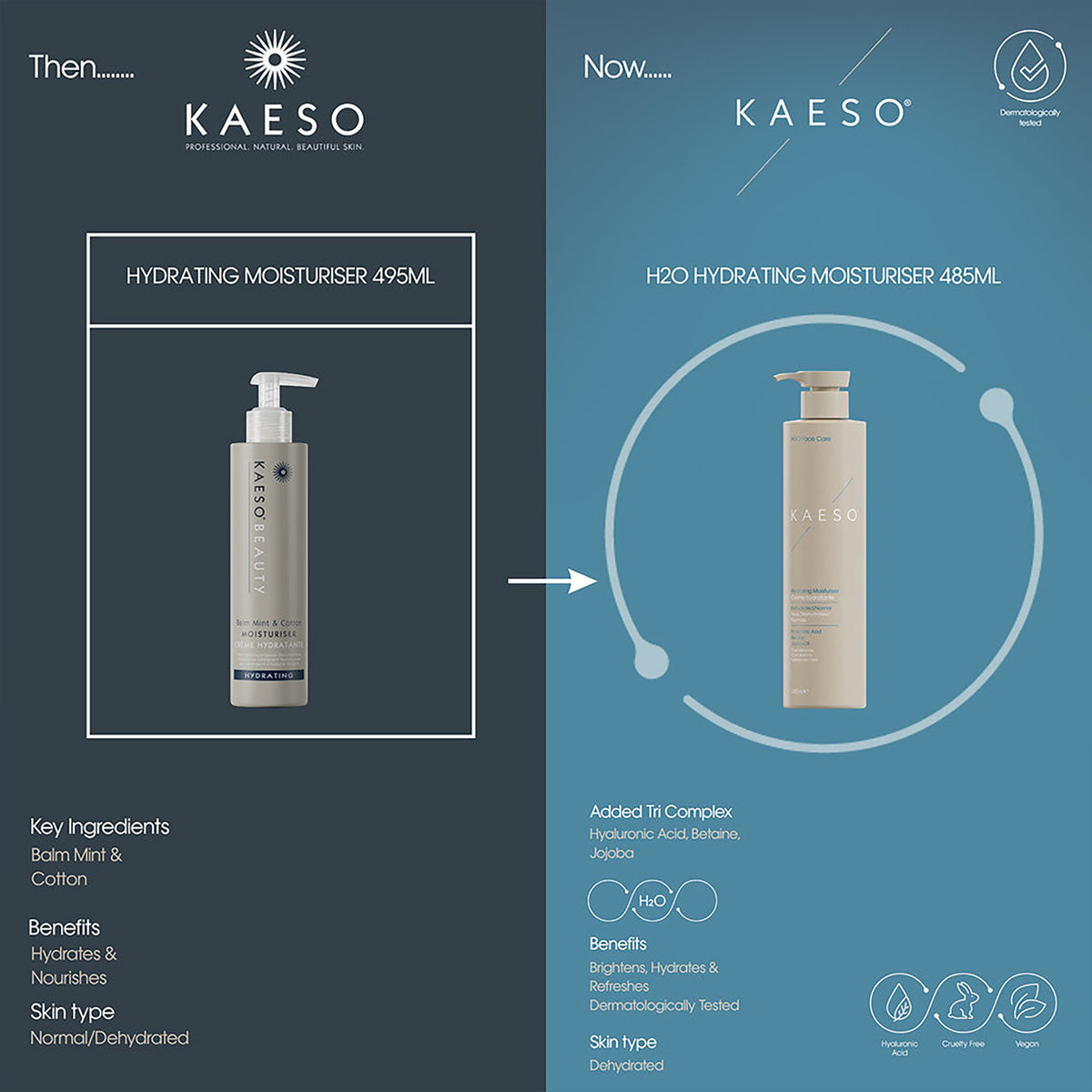 KAESO H20 Hydrating Moisturiser 485ml