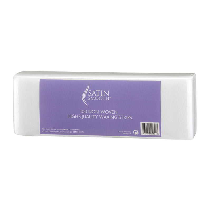 Satin Smooth Non Woven Paper Waxing Strips (Pack of 100)