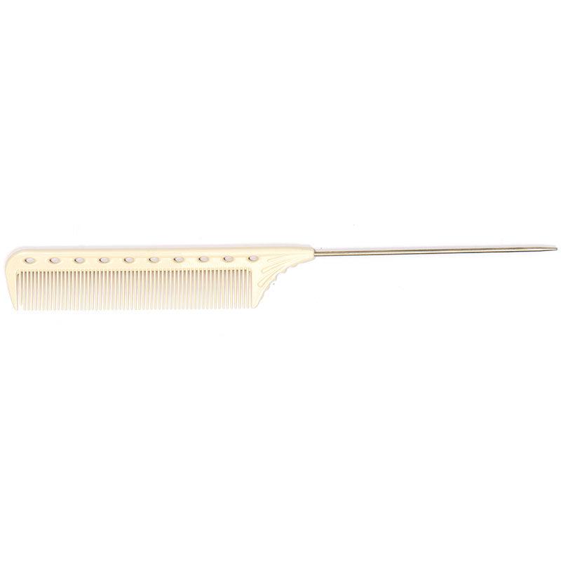 YS Park YS 102 Quick Weave/Wind Pin Tail Comb White
