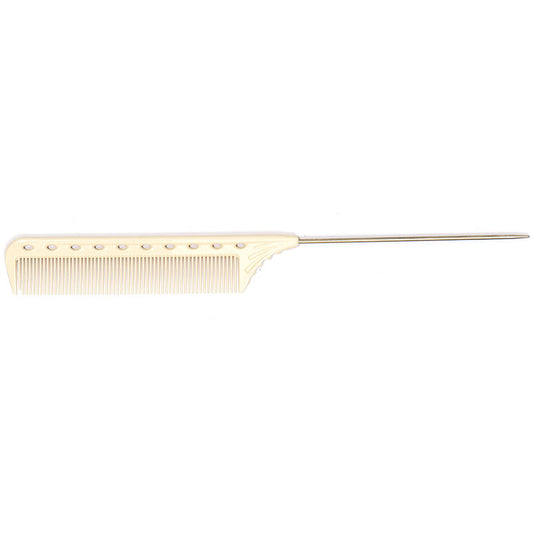 YS Park YS 102 Quick Weave/Wind Pin Tail Comb White