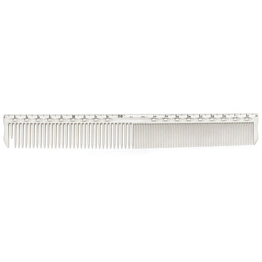YS Park YS G45 Extra Long Fine Cutting Comb with Guide White