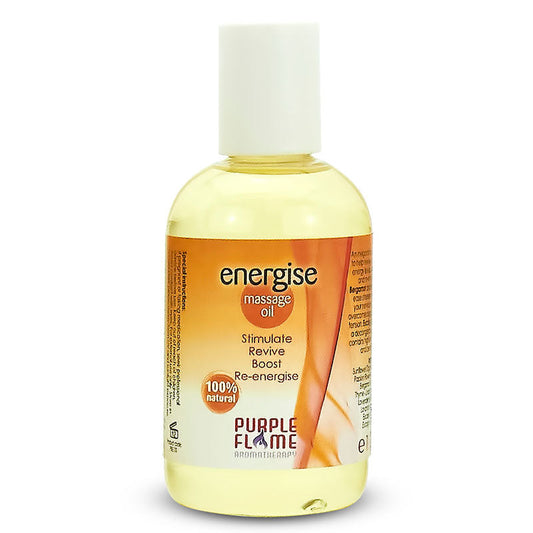 Purple Flame Energise Therapeutic Massage Oil 100ml