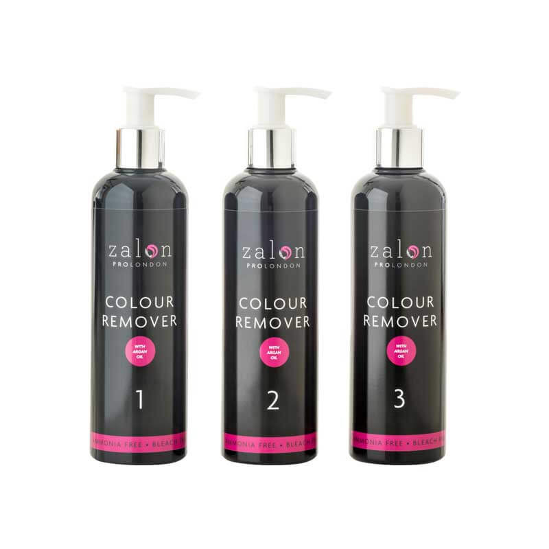 Zalon Pro London Colour Remover Salon Size - 5 Applications 3 x 250ml