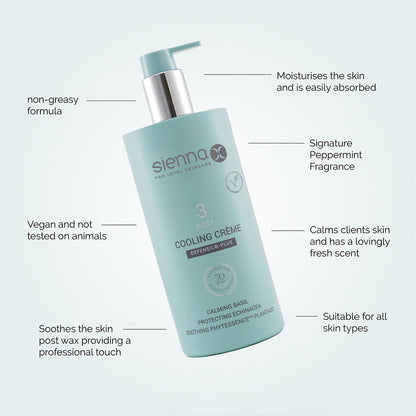 Sienna X Post Wax Cooling Creme 500ml