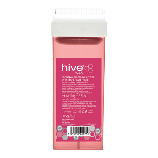 Hive Large Fixed Head Roller Depilatory Cartridge Sensitive Creme Wax 100g