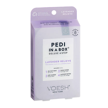 Voesh Pedi In A Box Deluxe 4 Step Lavender Relieve