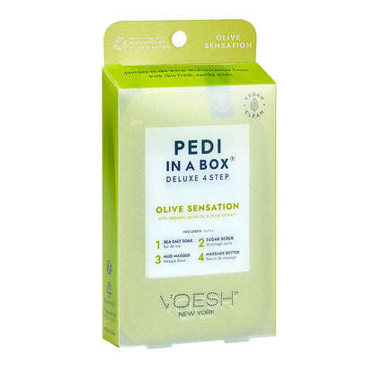 Voesh Pedi In A Box Deluxe 4 Step Olive Sensation
